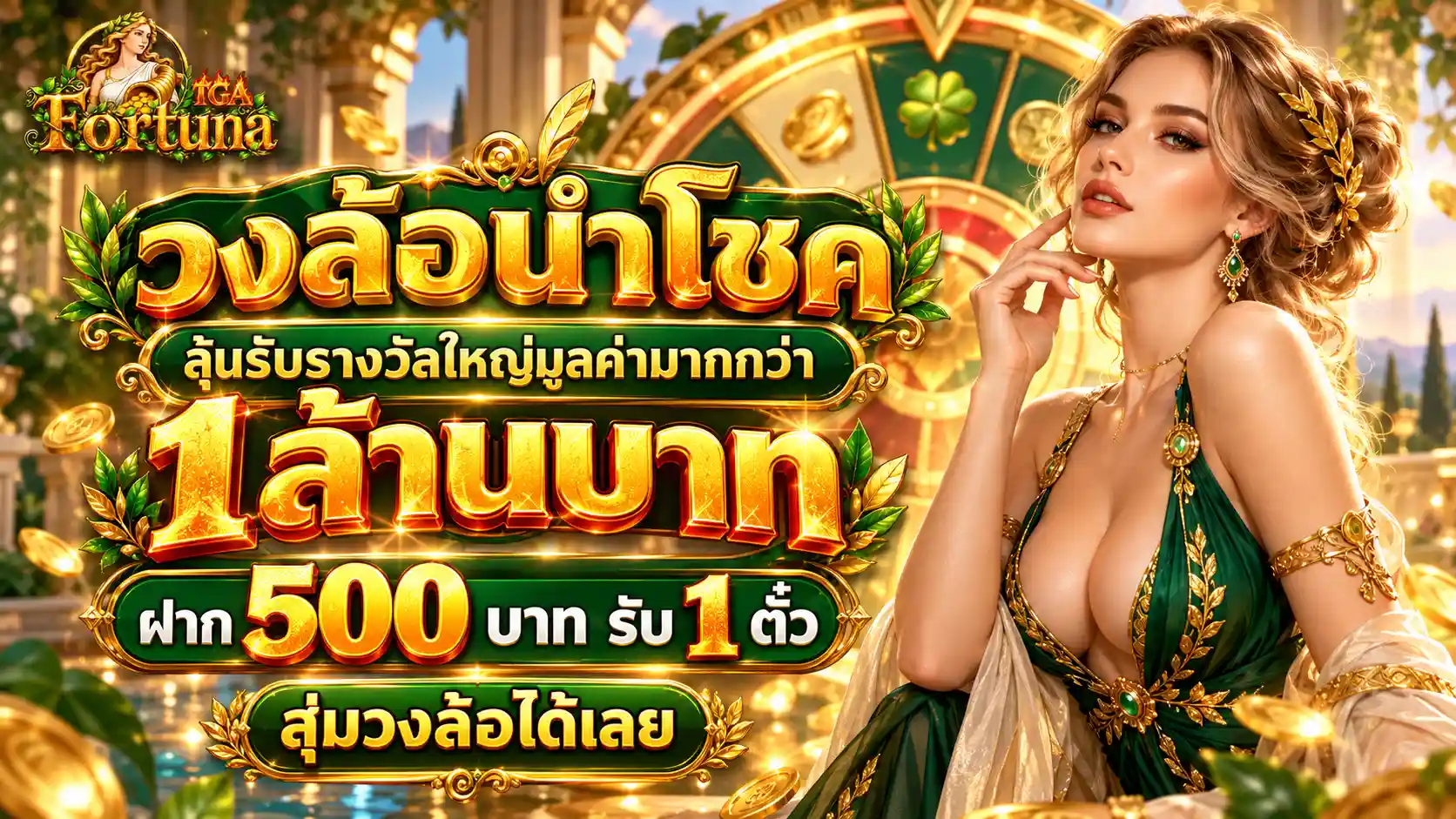 TGAFORTUNA วงล้อนำโชค ลุ้นล้านบาท